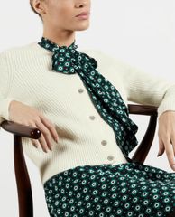 TED BAKER - Áo khoác cardigan nữ tròn Interest Stitch