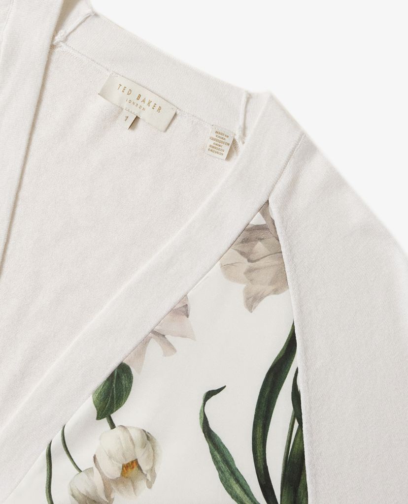 TED BAKER - Áo khoác cardigan nữ họa tiết hoa Tayaa
