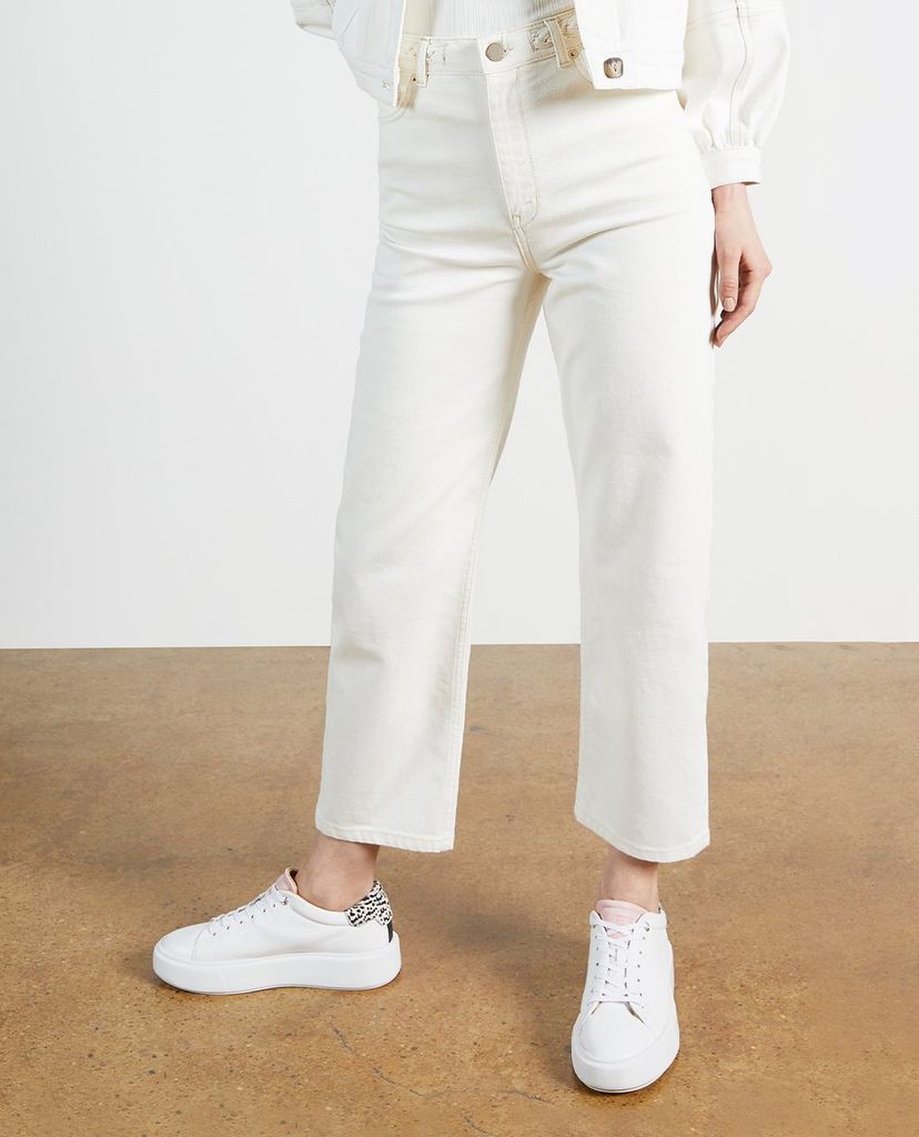 TED BAKER - Quần jeans nữ phom suông Platel