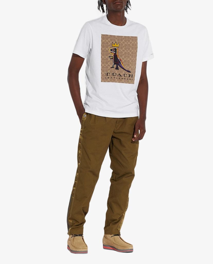 COACH - Áo thun nam cổ tròn ngắn tay Coach x Jean Michel Basquiat