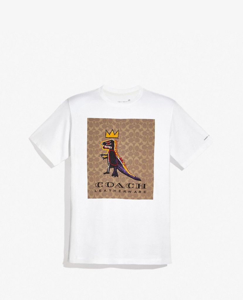 COACH - Áo thun nam cổ tròn ngắn tay Coach x Jean Michel Basquiat