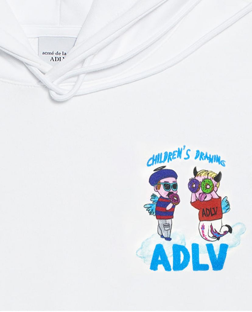ADLV - Áo hoodie tay dài mũ trùm Angel And Devil