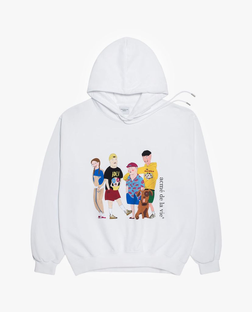 ADLV - Áo hoodie tay dài mũ trùm ADLV Friends