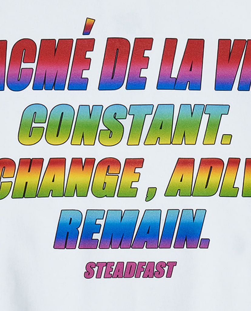 ADLV - Áo hoodie tay dài mũ trùm Rainbow Logo