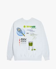 ADLV - Áo sweatshirt tay dài cổ tròn Tennis Shop
