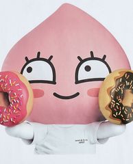 ADLV - Áo thun ngắn tay cổ tròn Kakao X ADLV Donut Apeach