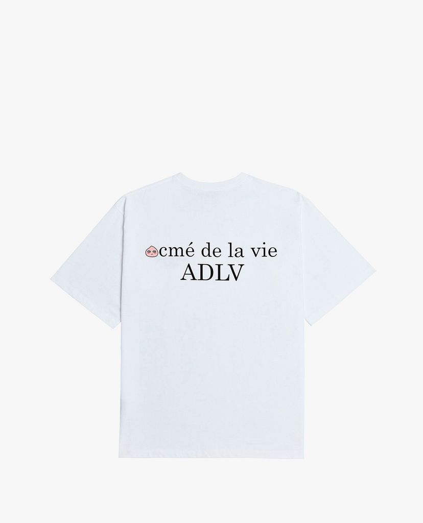 ADLV - Áo thun ngắn tay cổ tròn Kakao X ADLV Signature Logo Apeach