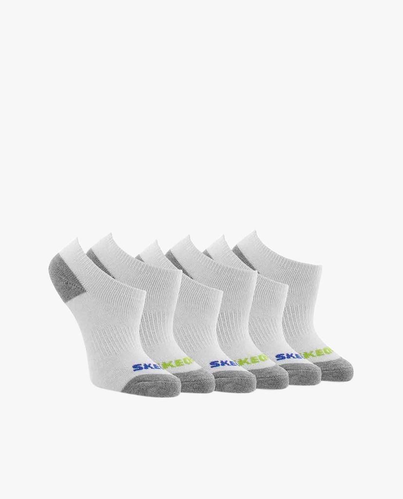 SKECHERS - Set 6 đôi vớ cổ thấp No Show Full Terry
