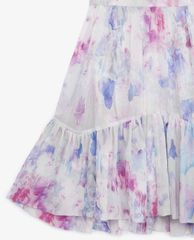 THE KOOPLES - Đầm midi cổ V tay ngắn Frills