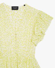 THE KOOPLES - Đầm mini cổ V tay ngắn Frills