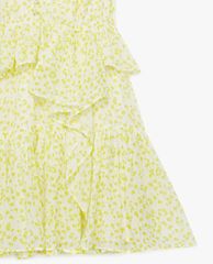 THE KOOPLES - Đầm mini cổ V tay ngắn Frills