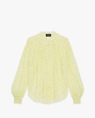 THE KOOPLES - Áo sơ mi nữ tay dài cổ V phom suông thời trang
