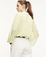 THE KOOPLES - Áo sơ mi nữ tay dài cổ V phom suông thời trang