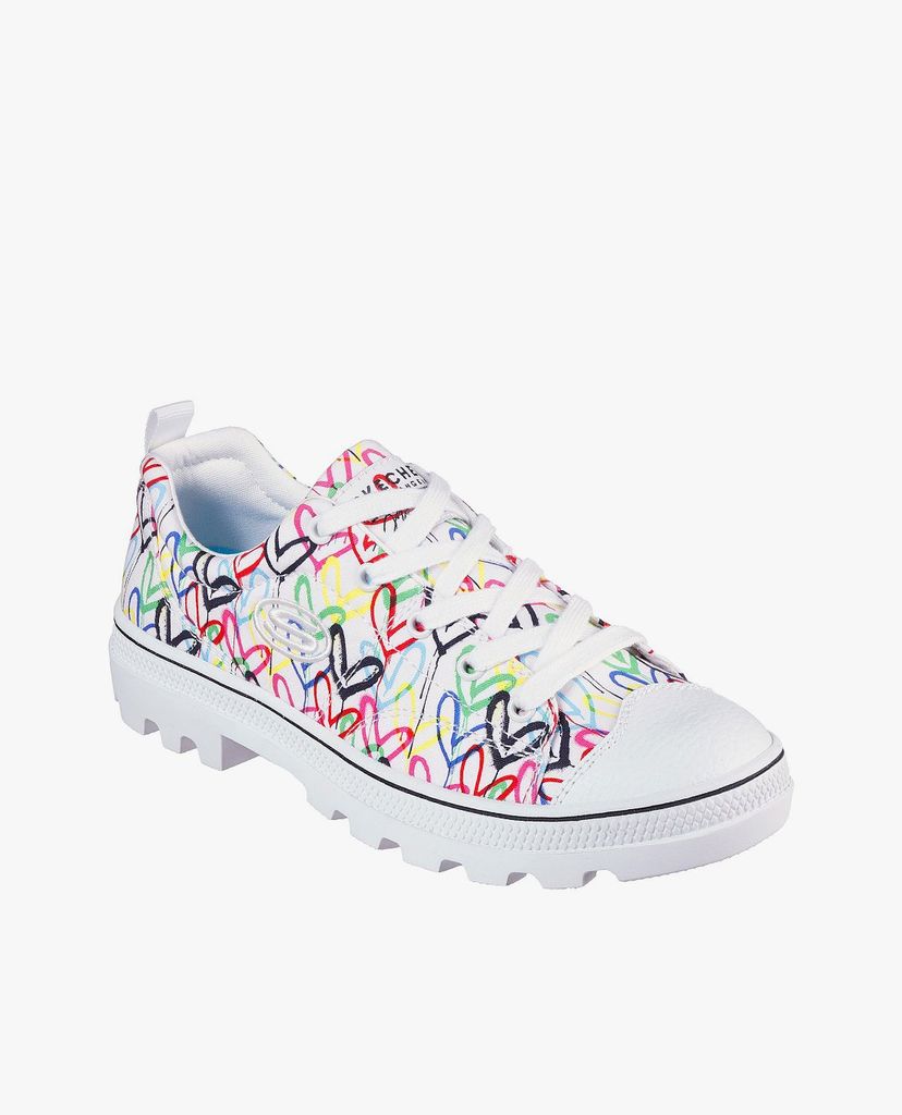 SKECHERS - Giày sneaker nữ Skechers x JGoldcrown Roadies Hashtag Love