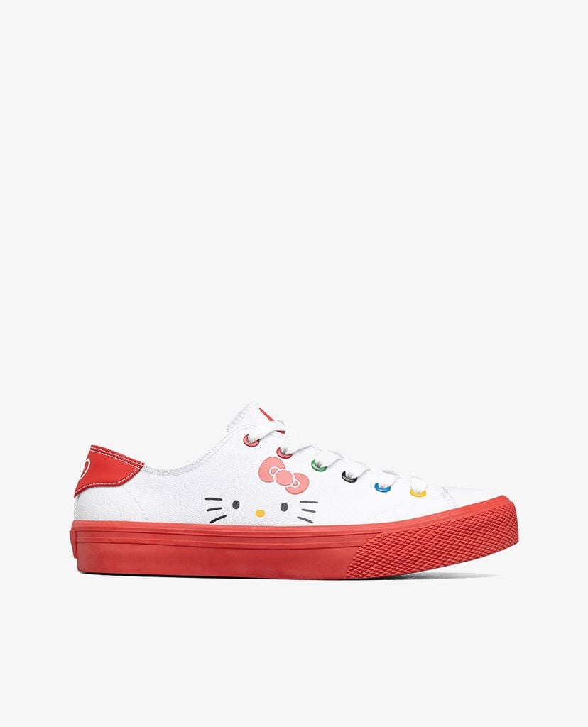 SKECHERS - Giày sneakers nữ phối dây Hello Kitty Street V'lites