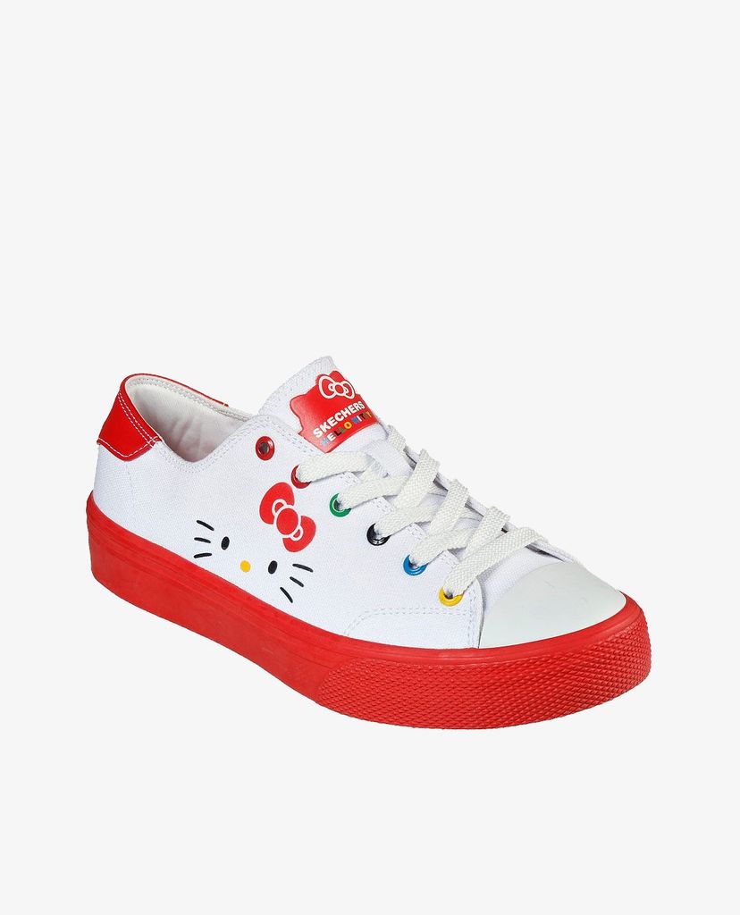 SKECHERS - Giày sneakers nữ phối dây Hello Kitty Street V'lites