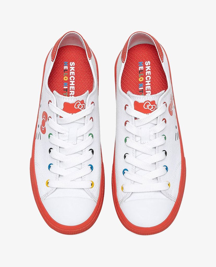 SKECHERS - Giày sneakers nữ phối dây Hello Kitty Street V'lites