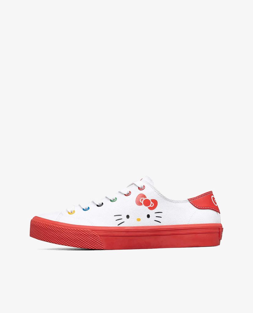 SKECHERS - Giày sneakers nữ phối dây Hello Kitty Street V'lites