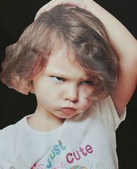 ADLV - Áo thun ngắn tay cổ tròn Baby Face