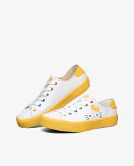 SKECHERS - Giày sneakers nữ phối dây Hello Kitty Street V'lites