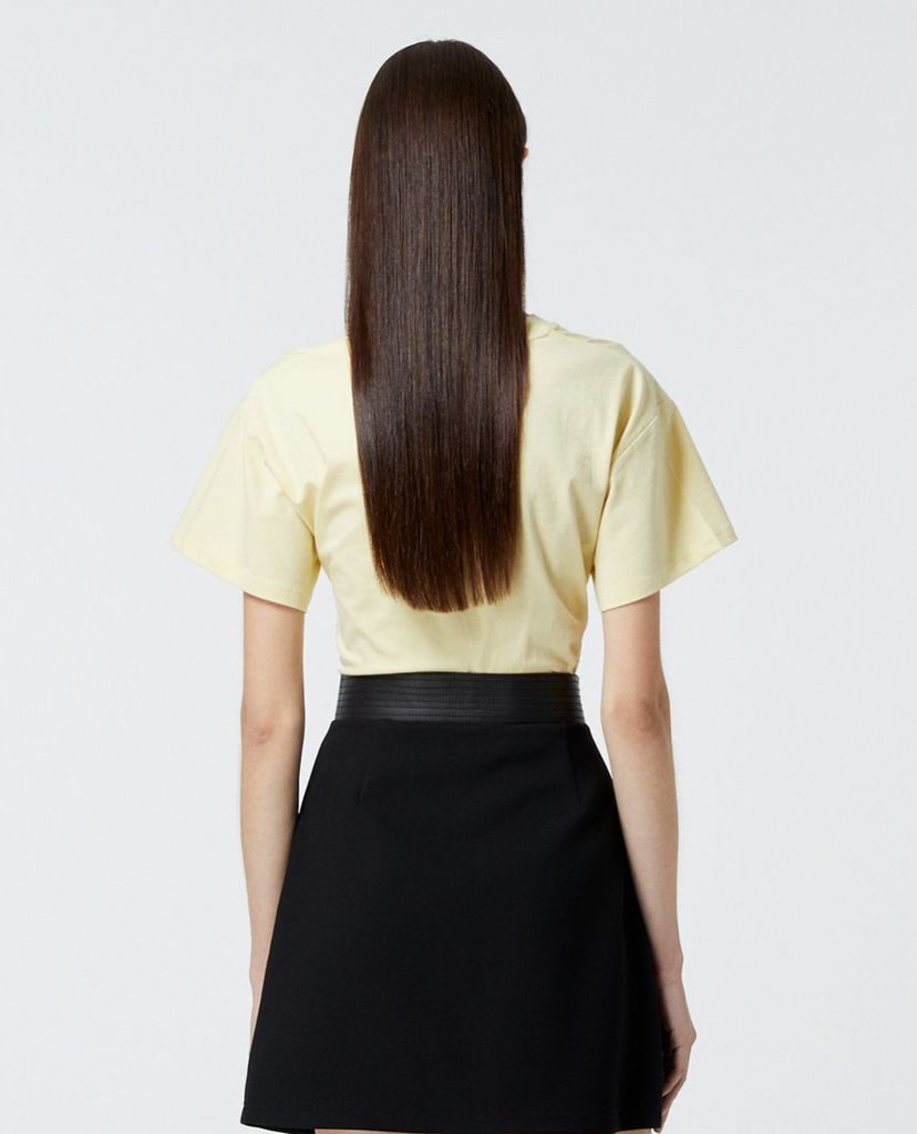 THE KOOPLES - Áo thun nữ cổ tròn ngắn tay Embroidery Logo