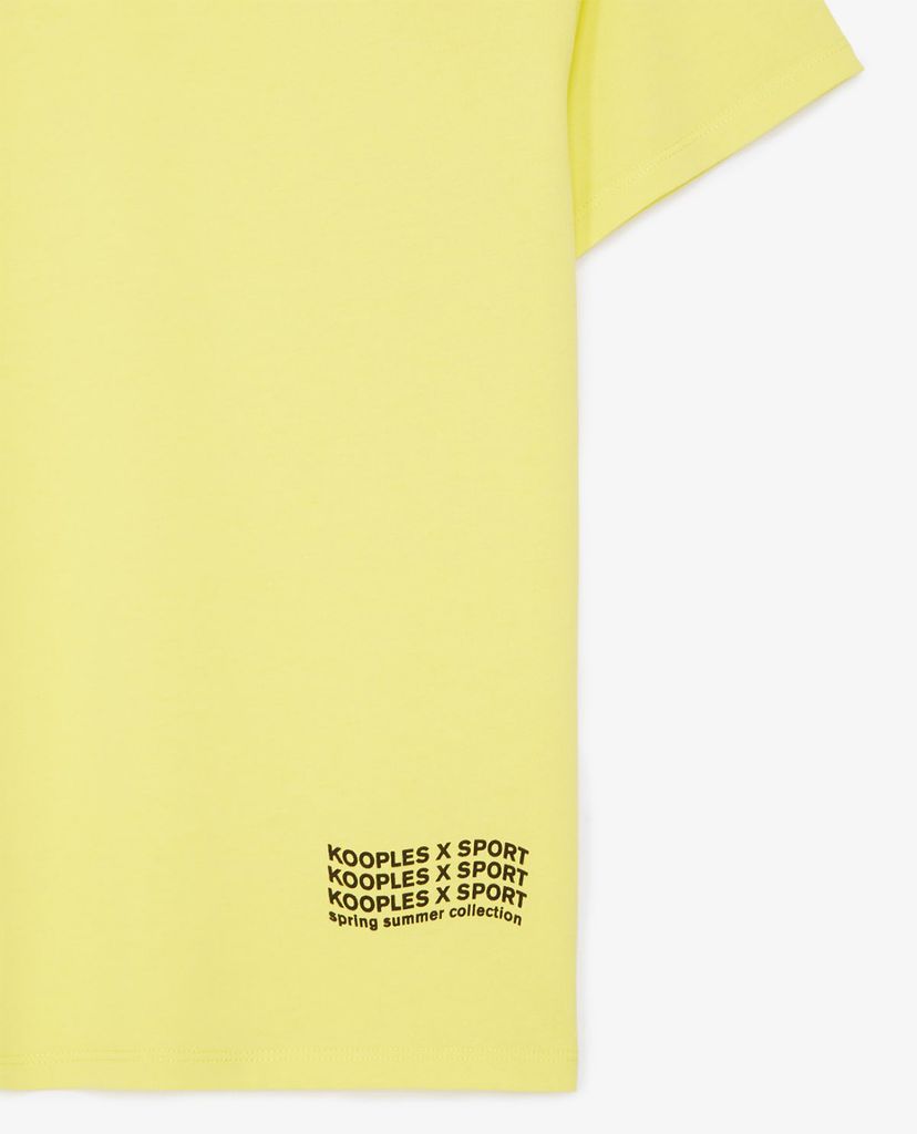 THE KOOPLES - Áo thun nữ cổ tròn ngắn tay Wavy Logo