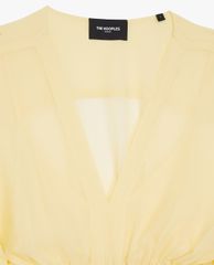 THE KOOPLES - Áo kiểu nữ cổ V phối bèo nữ tính