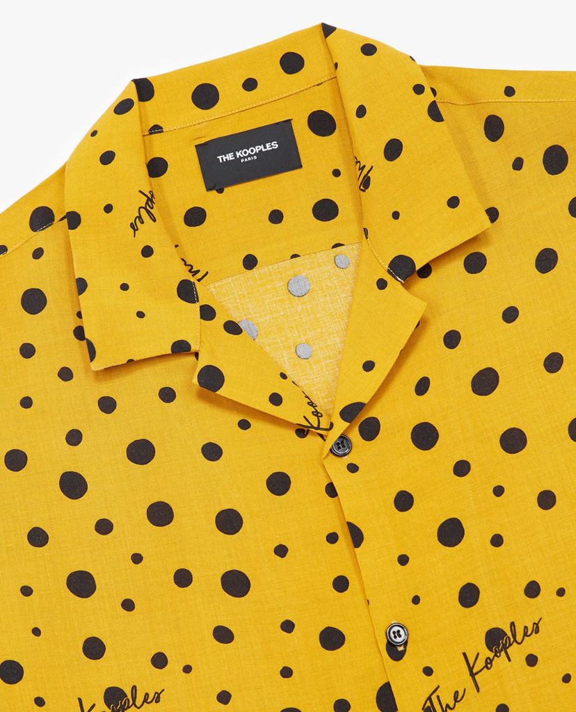 THE KOOPLES - Áo sơ mi nam tay ngắn phom suông Yellow