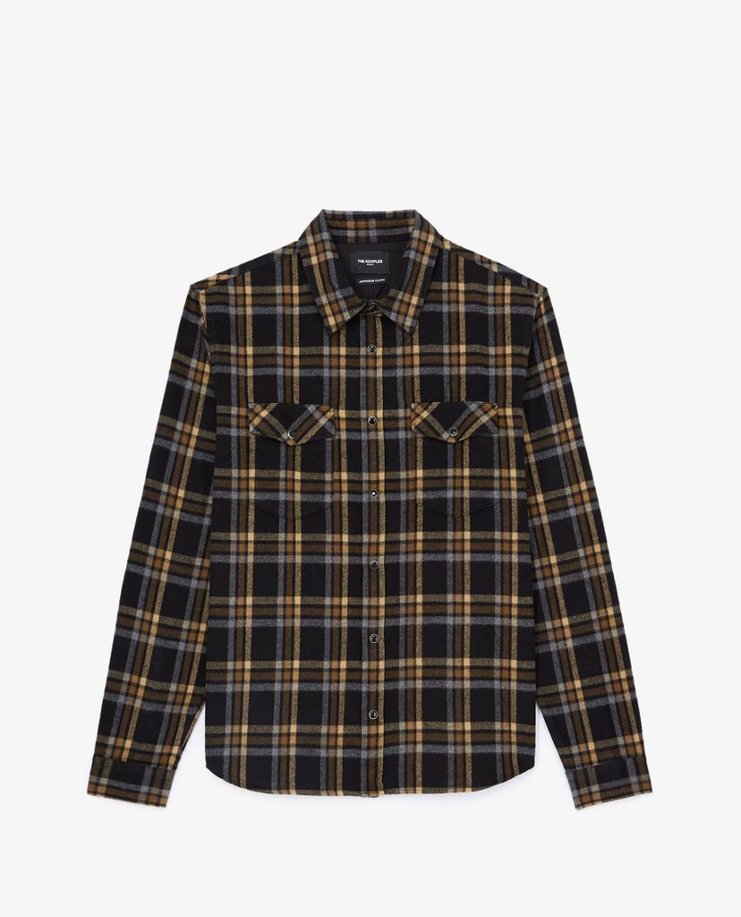 THE KOOPLES - Áo sơ mi nam Yellow Check Motif