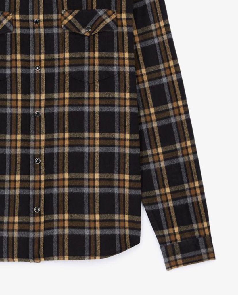 THE KOOPLES - Áo sơ mi nam Yellow Check Motif