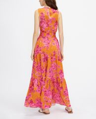 TED BAKER - Đầm maxi sát nách họa tiết hoa Bambia