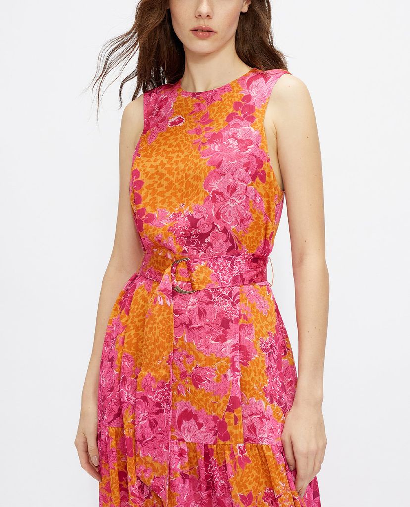 TED BAKER - Đầm maxi sát nách họa tiết hoa Bambia