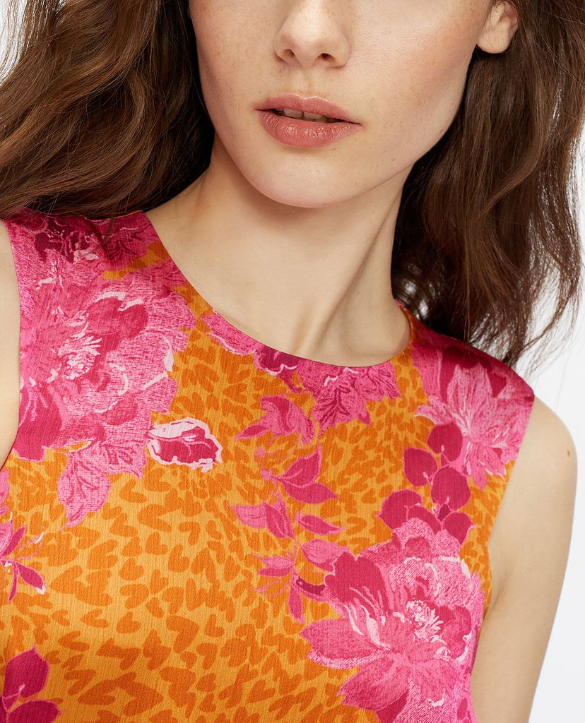 TED BAKER - Đầm maxi sát nách họa tiết hoa Bambia