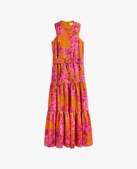 TED BAKER - Đầm maxi sát nách họa tiết hoa Bambia