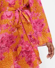 TED BAKER - Đầm mini tay dài loe họa tiết hoa Dolci