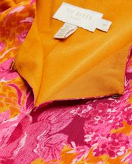TED BAKER - Đầm mini tay dài loe họa tiết hoa Dolci
