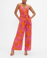 TED BAKER - Jumpsuits nữ hai dây cổ V phối thắt lưng thời trang