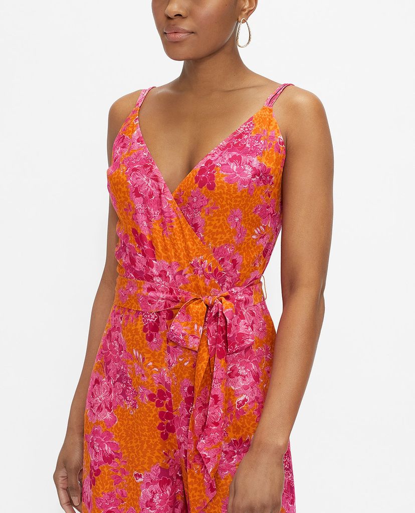 TED BAKER - Jumpsuits nữ hai dây cổ V phối thắt lưng thời trang