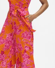 TED BAKER - Jumpsuits nữ hai dây cổ V phối thắt lưng thời trang