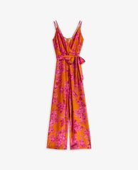 TED BAKER - Jumpsuits nữ hai dây cổ V phối thắt lưng thời trang