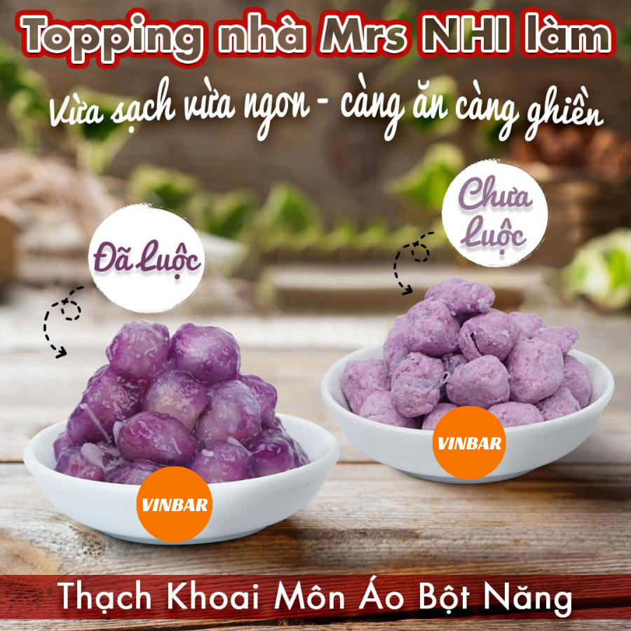 THẠCH KHOAI MÔN ÁO BỘT - TOPPING NHÀ LÀM