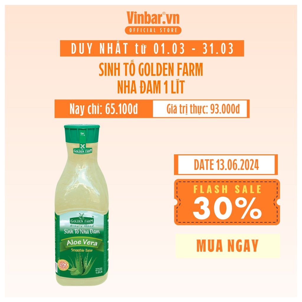 SINH TỐ GOLDEN FARM NHA ĐAM 1 LÍT