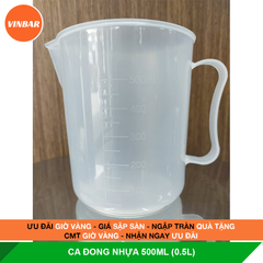 CA ĐONG NHỰA 500ML (0.5L)