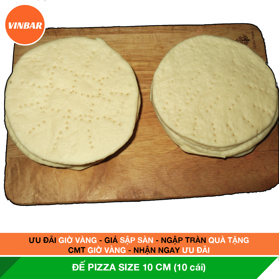 ĐẾ PIZZA SIZE 10 CM (GÓI 10 CÁI)