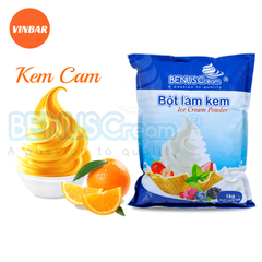 BỘT LÀM KEM TƯƠI BENUSCREAM VỊ CAM