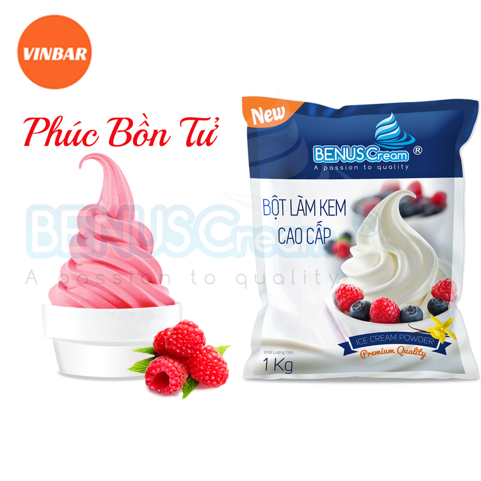 BỘT LÀM KEM TƯƠI BENUSCREAM VỊ PHÚC BỒN TỬ