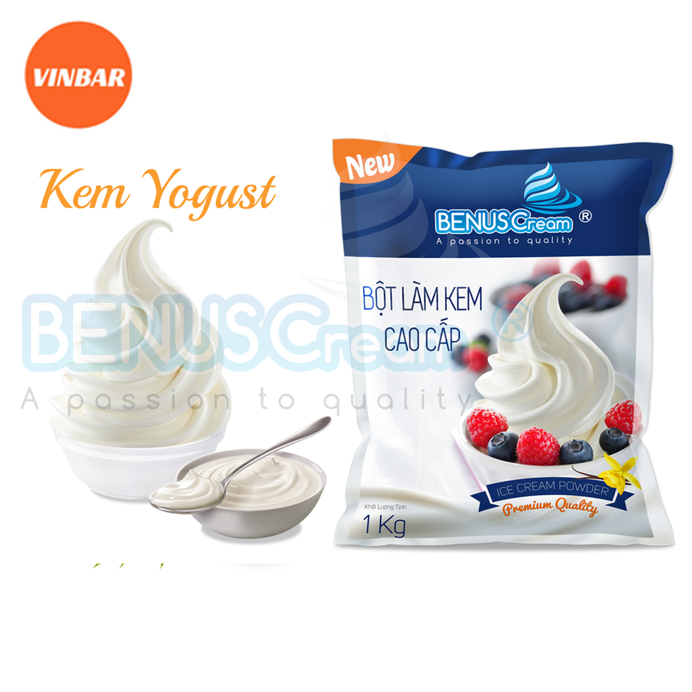 BỘT LÀM KEM TƯƠI BENUSCREAM VỊ SỮA CHUA (YOGURT)