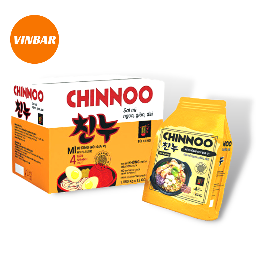 MÌ CHINNOO KHÔNG GIA VỊ THÙNG 168 GÓI