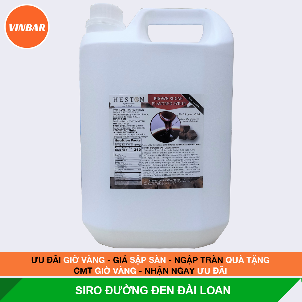 SIRO ĐƯỜNG ĐEN ĐÀI LOAN 5KG