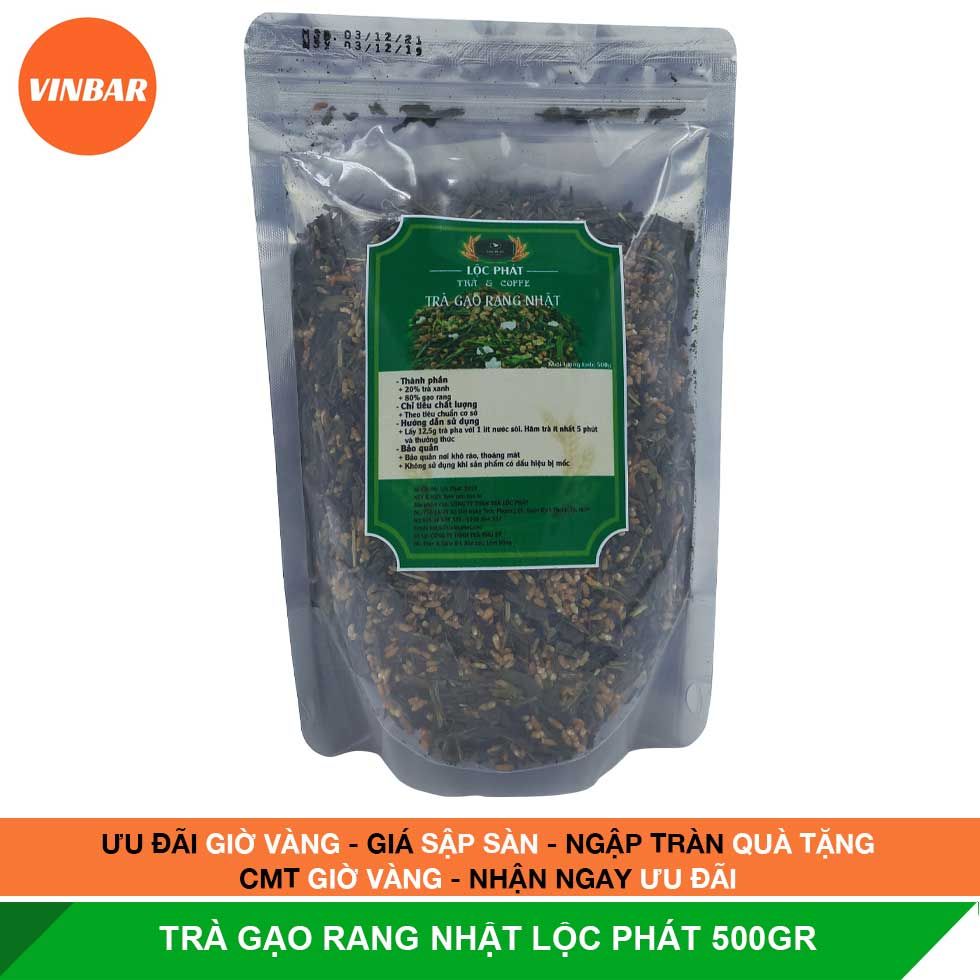 TRÀ GẠO NHẬT RANG LỘC PHÁT 500GR